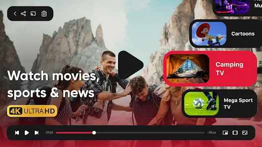 IPTV channels preview