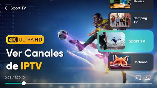 IPTV streaming interface preview